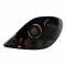 Fanale posteriore auto Moos nero Peugeot 207