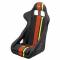 Sedile da competizione OMP trs plus nero/rosso/giallo