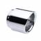 Terminale scarico universale D-Gear mini cut acciaio cromato
