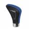 Pomello cambio Tuning Guru poseidon pelle nero-azzurro  universale