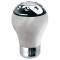 Pomello cambio Tuning Guru winner white pelle/alluminio bianco  universale