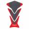 Protezione serbatoio moto Harris puzzle carbon/rosso universale