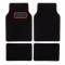 Tappeti universali in moquette nero/rosso universale 680x443mm+340x443mm