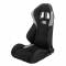 Sedile sportivo Tuning Guru thunder tessuto nero-grigio