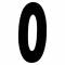Lettere e numeri adesivi Search spell-it numero 0 nero  140x65mm