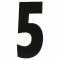 Lettere e numeri adesivi Search spell-it numero 5 nero  140x65mm