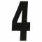 Lettere e numeri adesivi Search spell-it numero 4 nero  140x65mm
