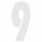 Lettere e numeri adesivi Search spell-it numero 9 bianco  140x65mm