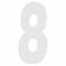 Lettere e numeri adesivi Search spell-it numero 8 bianco  140x65mm