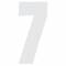 Lettere e numeri adesivi Search spell-it numero 7 bianco  140x65mm