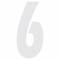 Lettere e numeri adesivi Search spell-it numero 6 bianco  140x65mm