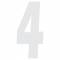 Lettere e numeri adesivi Search spell-it numero 4 bianco  140x65mm