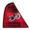 Fanale posteriore auto In Pro rosso/trasparente Renault Clio II