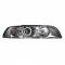 Fanale anteriore auto In Pro angel eyes cromato Bmw Serie 5