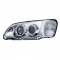 Fanale anteriore auto In Pro angel eyes cromato per Peugeot 106