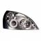 Fanale anteriore auto In Pro angel eyes cromato per Renault Clio II