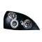 Fanale anteriore auto In Pro angel eyes fum� per Renault Clio II