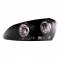 Fanale anteriore auto In Pro angel eyes nero per Volkswagen Golf V e Jetta