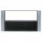 Mascherina per fissaggio Phonocar 2 din argento Ford 2007>