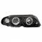 Fanale anteriore auto Moos angel eyes nero per Bmw Serie 3