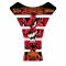 Protezione serbatoio moto Motografix  the devil rides rosso