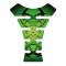 Protezione serbatoio moto Motografix  tribal verde