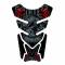 Protezione serbatoio moto Motografix  death and glory quadrapad nero-argento