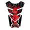 Protezione serbatoio moto Motografix  horny devil quadrapad nero-rosso