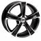 Cerchio in lega Threeface Tuning mito nero lucido diamantato  7x16