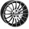Cerchio in lega Threeface Tuning vertigo nero lucido diamantato  7x16