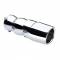 Terminale scarico universale D-Gear slide oval acciaio cromato  