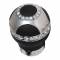 Pomello cambio Tuning Guru crater sparkling pelle nero  universale