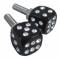 Viti targa auto Simoni Racing cubes sparkling nero  15x15x15mm