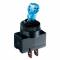 Interruttore illuminato Simoni Racing dice nero/blu