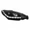 Fanale anteriore auto Moos daylight nero anteriori h1 Peugeot 206