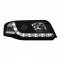 Fanale anteriore auto Moos daylight nero anteriori h1 Audi A6
