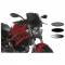 Cupolino moto Fabbri naked piatto pmma nero satinato Ducati Monster 696  2008>2008