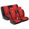 Set coprisedili universali Simoni Racing daisy microfibra rosso/nero  universale