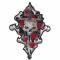 Toppa Lethal Threat skull, dagger, rose 10x10cm