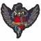 Toppa Lethal Threat winged wild heart 10x10cm