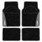 Tappeti universali in moquette Simoni Racing griffe moquette nero/grigio  universale