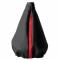 Cuffia cambio Momo quark pelle nero rosso universale