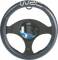 WRC Coprivolante in pelle nera universale