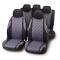 Completo fodera universale elasticizzata ''JACQUARD'' grigio-nero