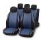 Completo fodera universale elasticizzata ''JACQUARD'' nero-blu