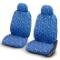 Coppia fodere auto trapuntate ''TENDER FANTASIA'' var.3 blu - 2 pezzi