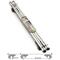 Coppia barre in alluminio per auto con railings ''FENICE'' cm.120 made in Italy