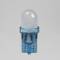 Led auto moto 12 volt attacco T10 wb-W2,1x9,5d - 1 led bulbo sferico frosted blu