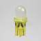 Led auto moto 12 volt attacco T10 wb-W2,1x9,5d - 1 led bulbo sferico frosted arancio