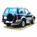 Pedane laterali auto Arrigoni s50 alluminio argento Nissan Patrol GR  1998